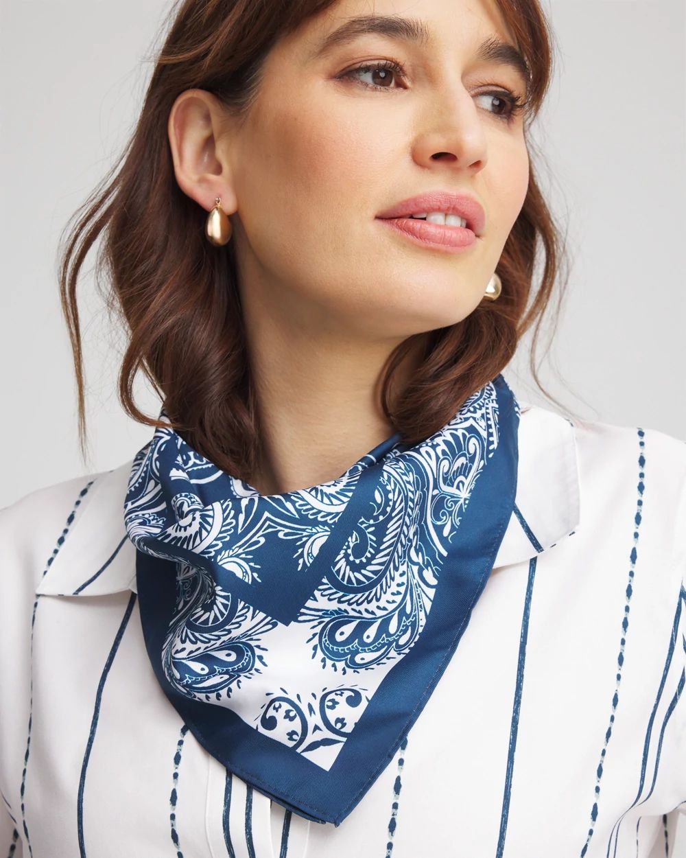 Pack of 3 Paisley Women's 100% Cotton Neck Scarf(Hot Pink